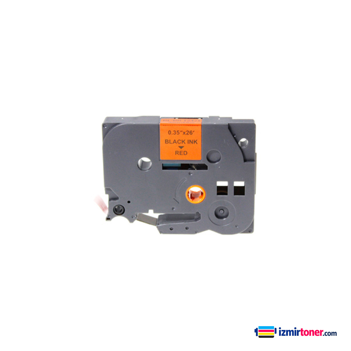 BROTHER P-Touch TZE-421 KIRMIZI ETIKETE SIYAH (9mm x 8m)