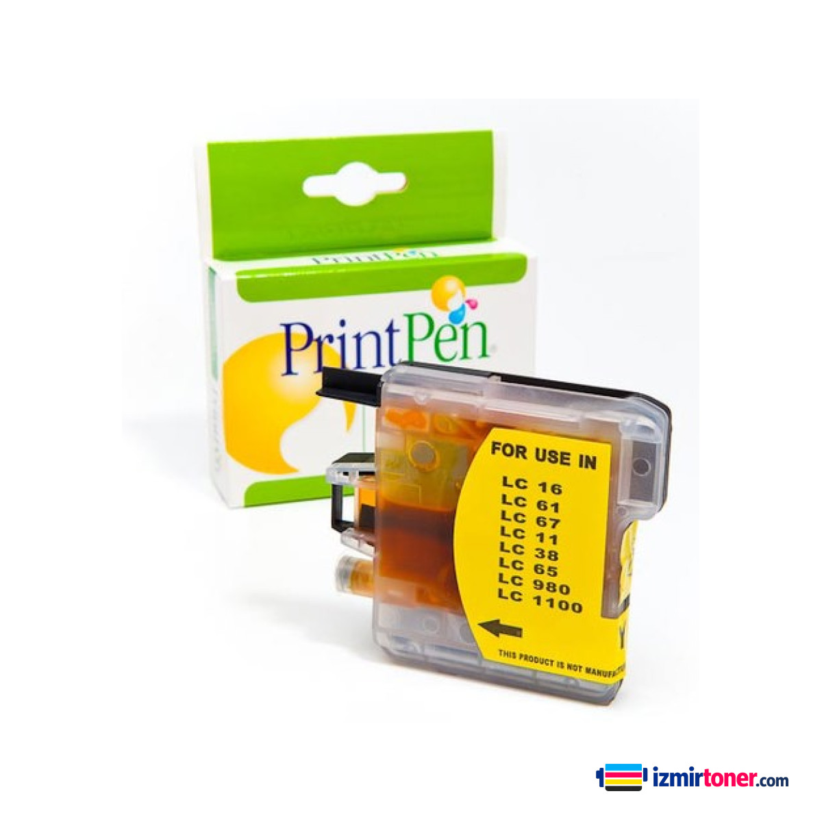 BROTHER LC-38,61,65,67,980,1100 Yellow Yüksek Kapasite (13,0ml.)