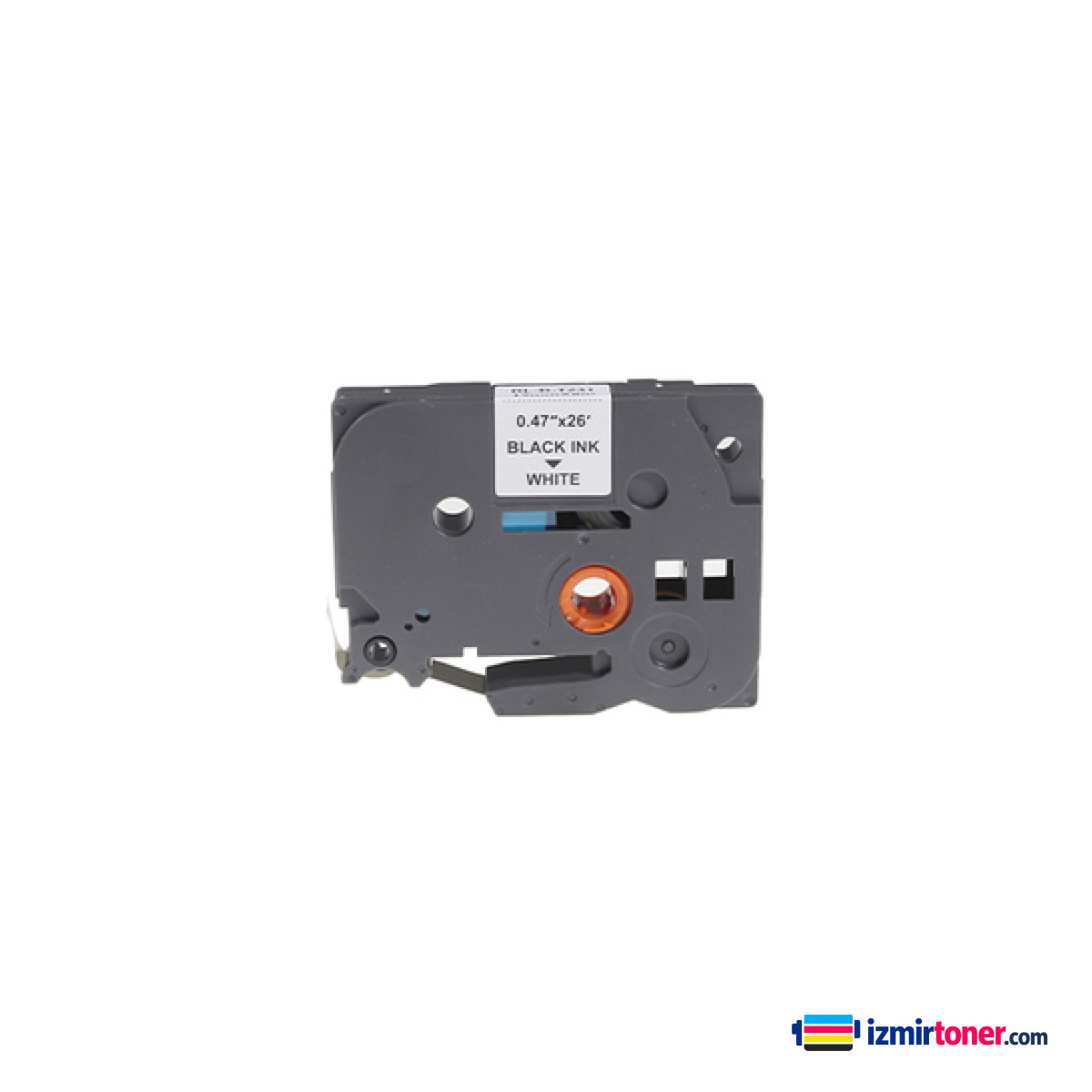 BROTHER P-Touch TZE-355 SIYAH ETIKETE BEYAZ (24mm x 8m)