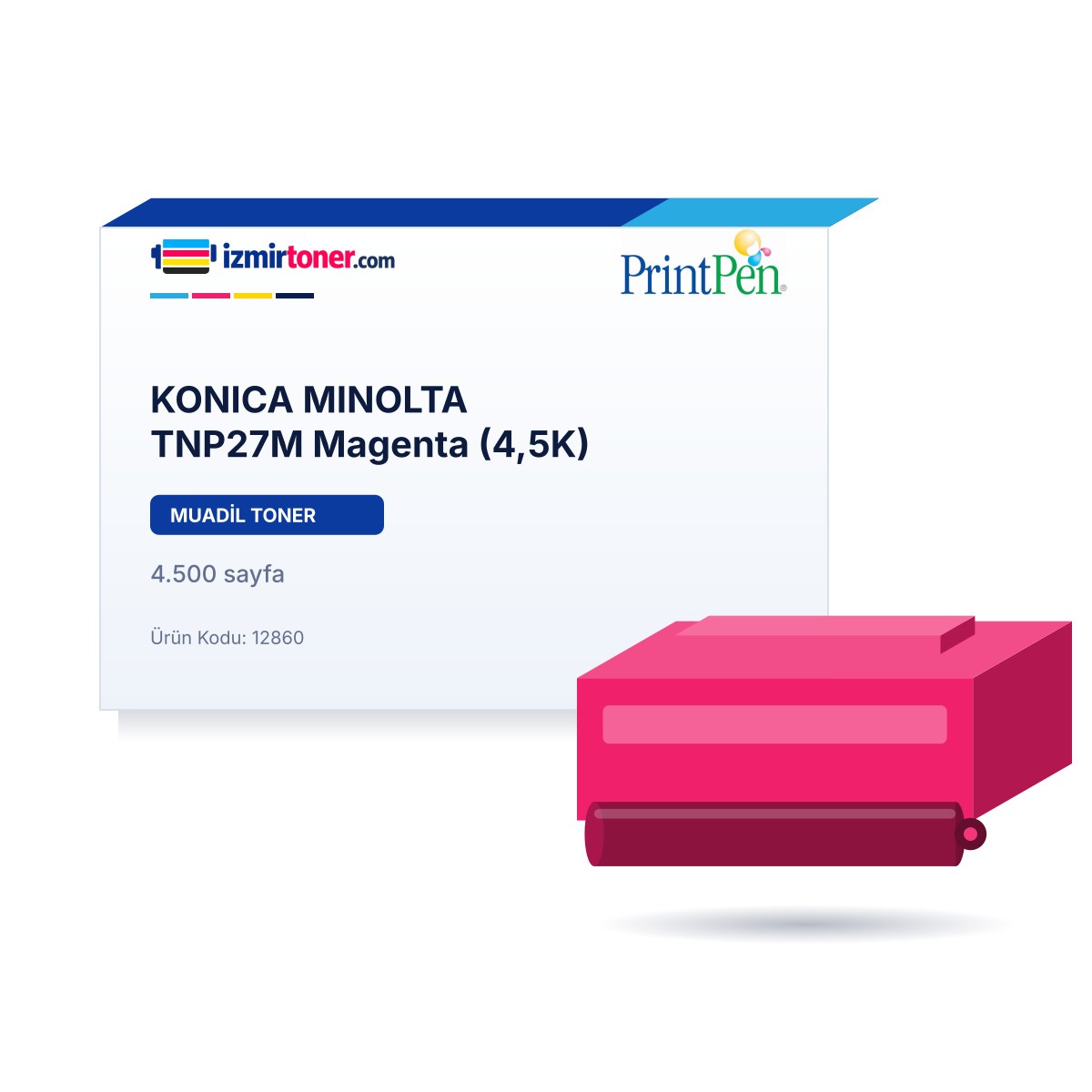 KONICA MINOLTA TNP27M Magenta (4.500 Sayfa)