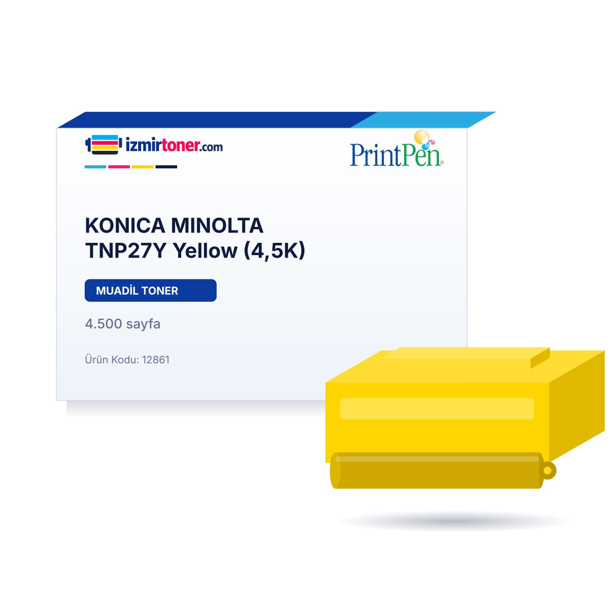 KONICA MINOLTA TNP27Y Yellow (4.500 Sayfa)
