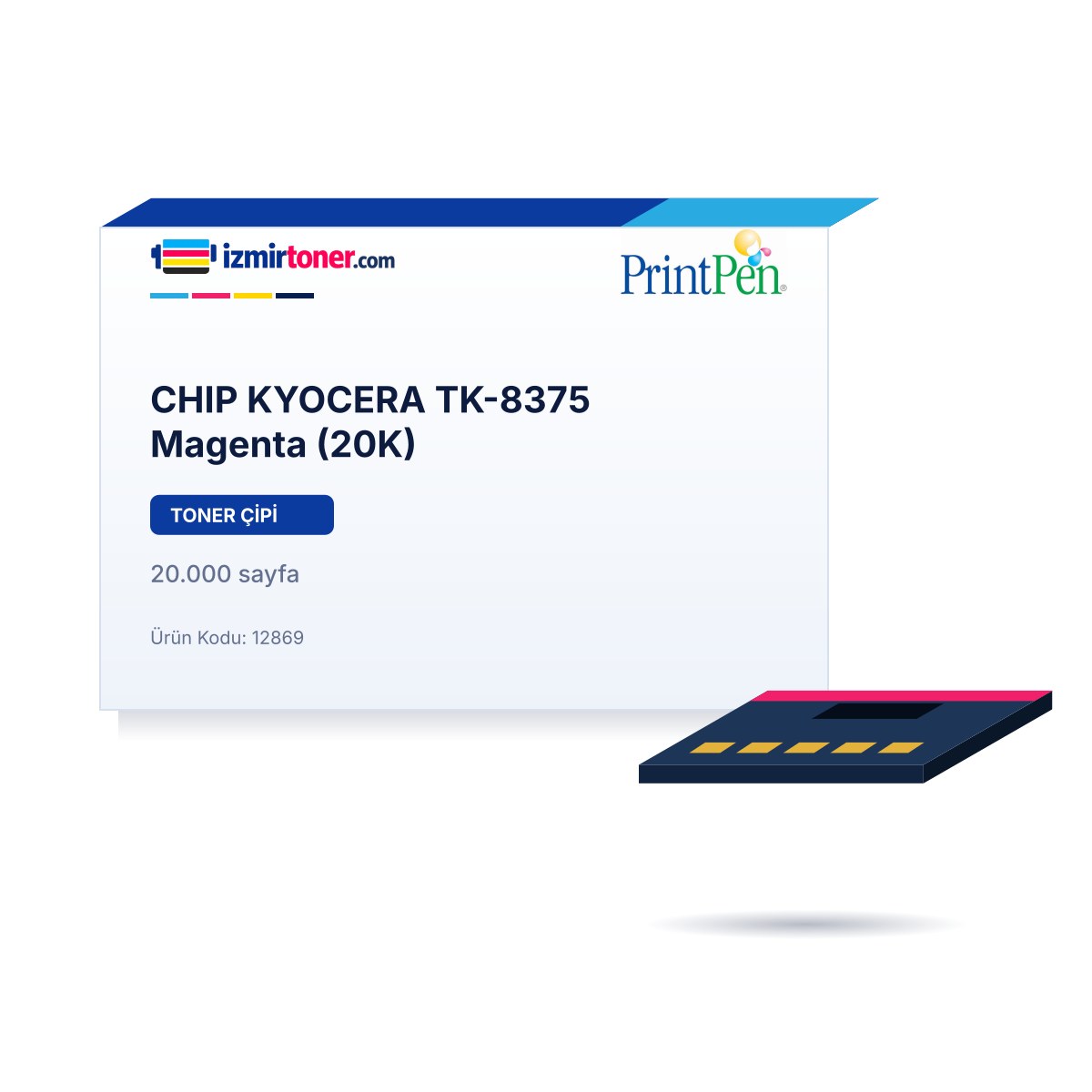 CHIP KYOCERA TK-8375 Magenta (20.000 Sayfa)