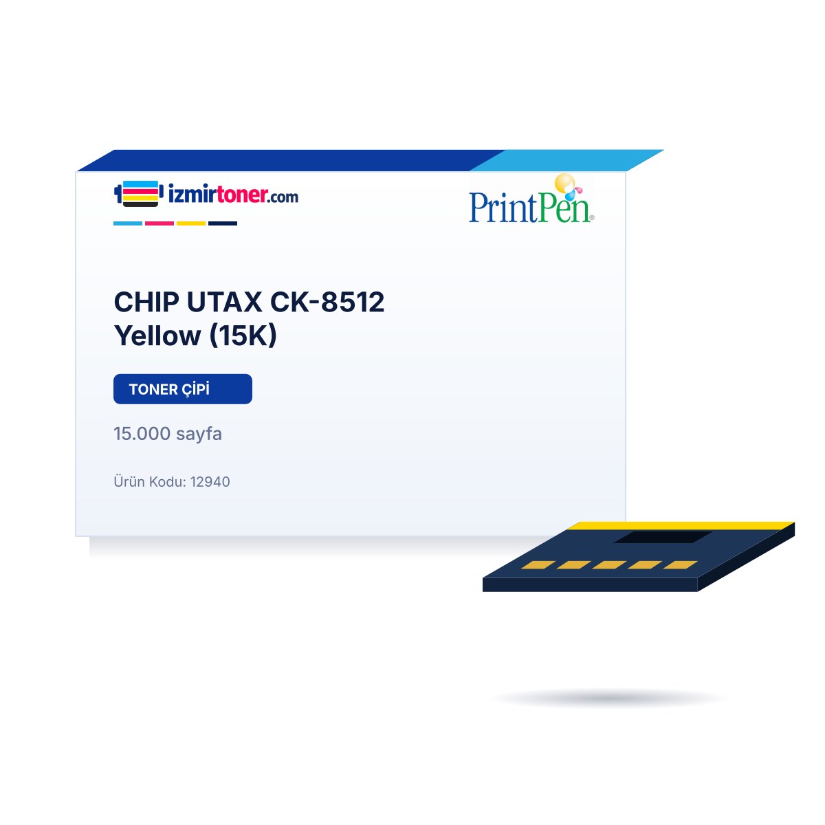 CHIP UTAX CK-8512 Yellow (15.000 Sayfa)