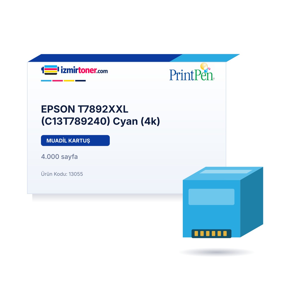 EPSON T7892XXL (C13T789240) Cyan (4.000 Sayfa)