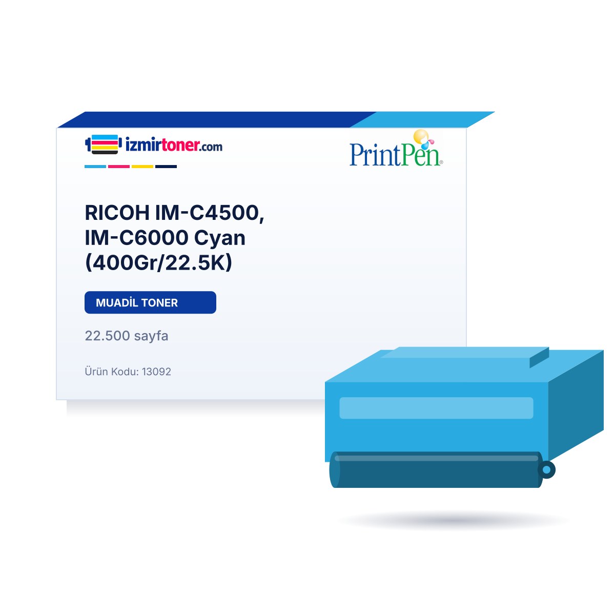 RICOH IM-C4500, IM-C6000 Cyan (400Gr/22.500 Sayfa)