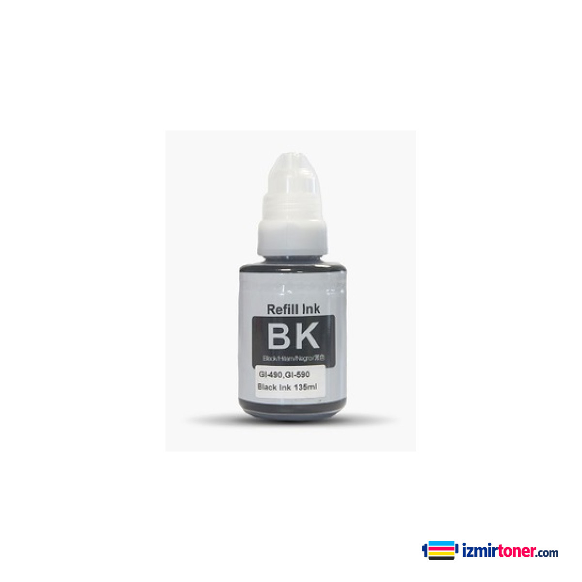 CANON GI-490BK,GI-590BK Black Mürekkep 135ml./Şişe