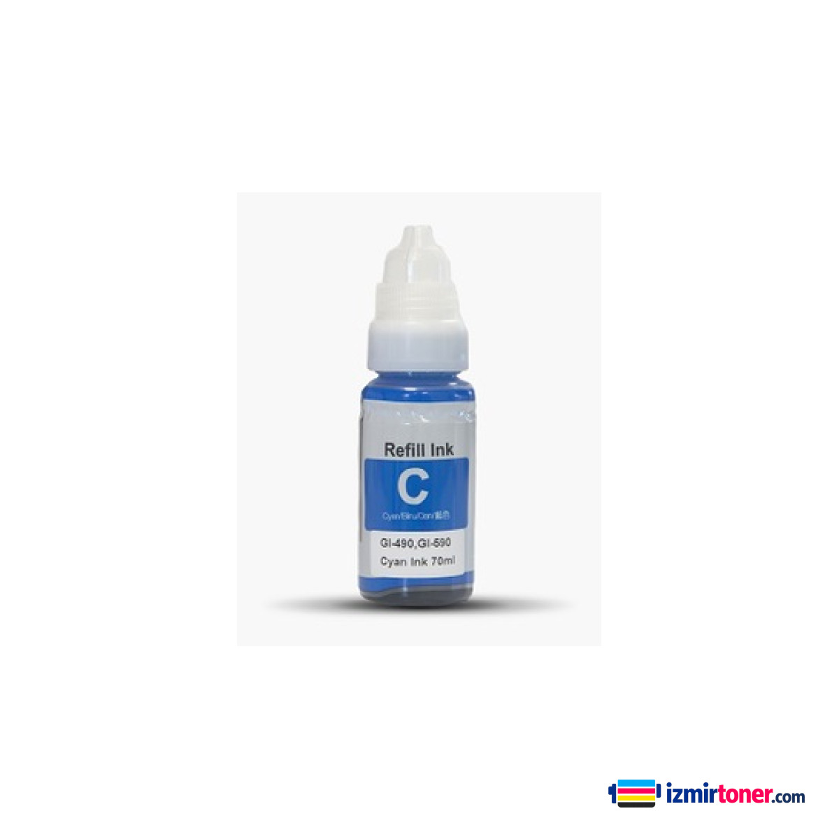 CANON GI-490C,GI-590C Cyan Mürekkep 70ml./Şişe