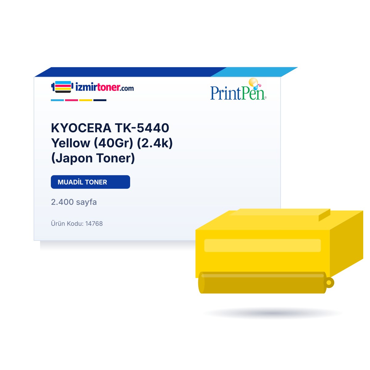KYOCERA TK-5440 Yellow (40Gr) (2.400 Sayfa) (Japon Toner)