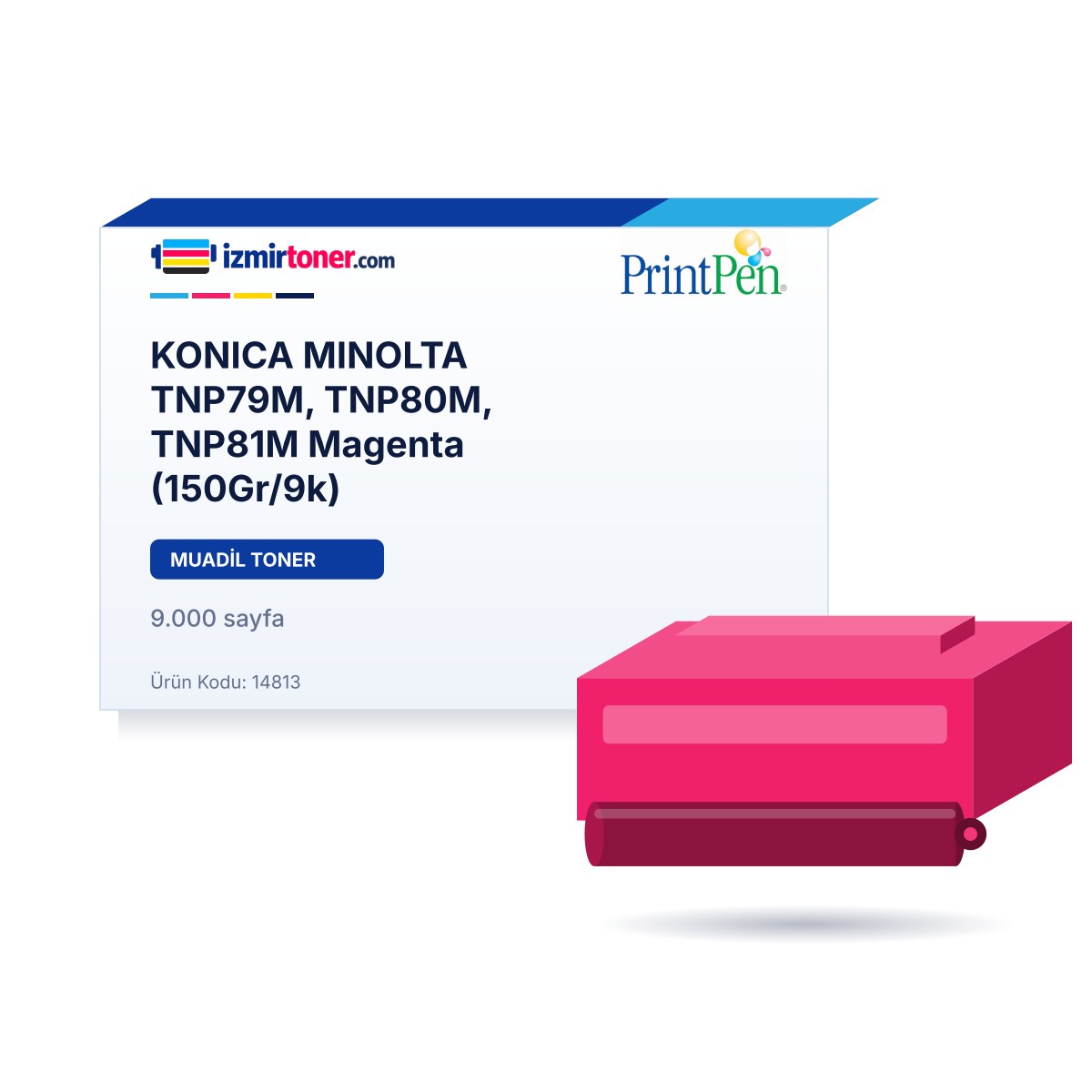 KONICA MINOLTA TNP79M, TNP80M, TNP81M Magenta (150Gr/9.000 Sayfa)