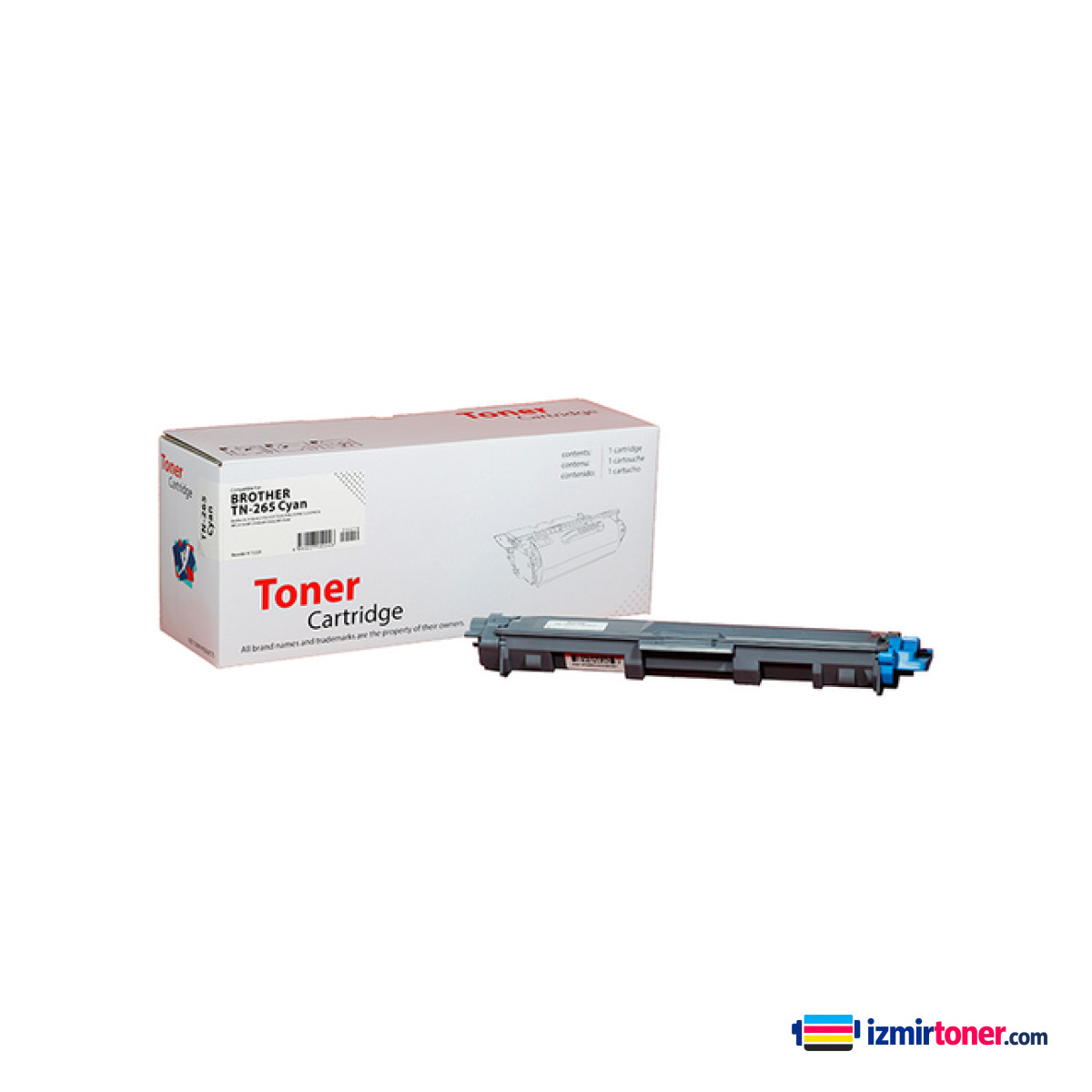 XBox BROTHER TN-261C (TN-265) Cyan Yüksek Kapasite (2.200 Sayfa)
