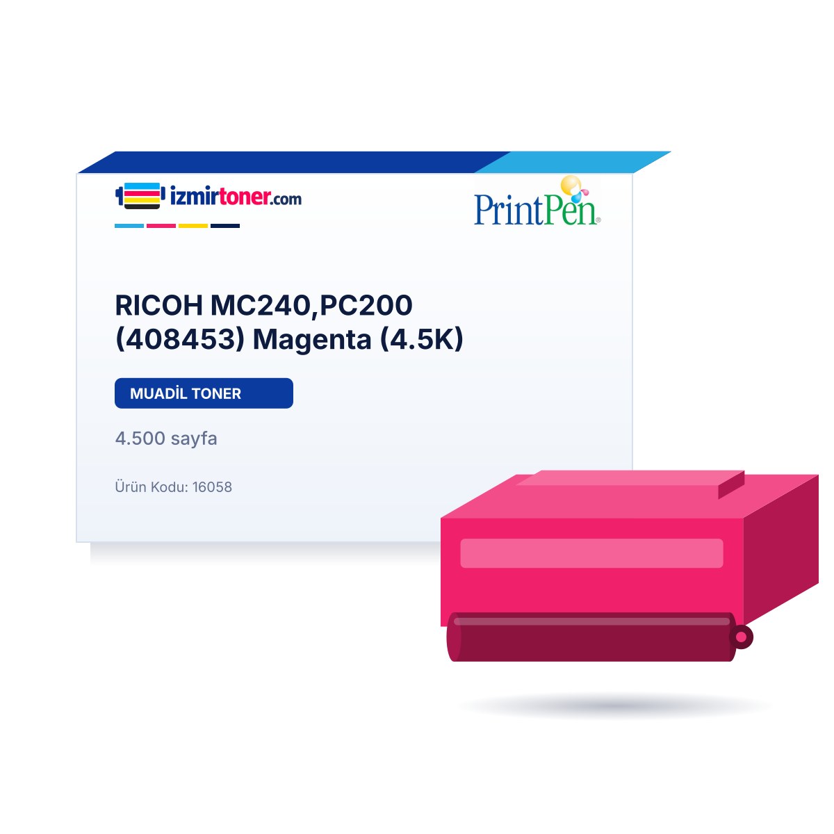 RICOH MC240,PC200 (408453) Magenta (4.500 Sayfa)