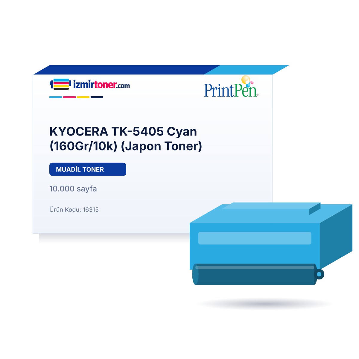 KYOCERA TK-5405 Cyan (160Gr/10.000 Sayfa) (Japon Toner)