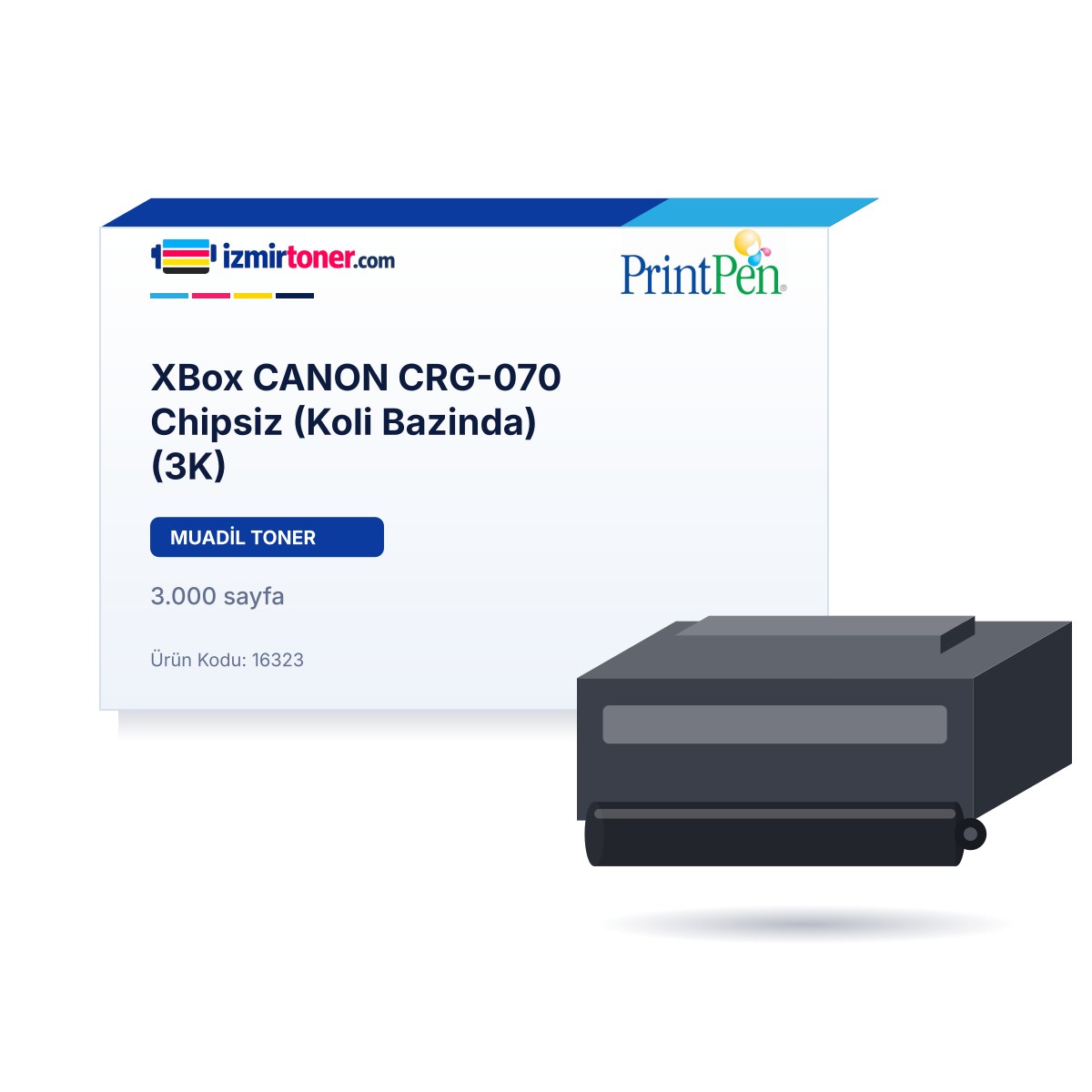 XBox CANON CRG-070 Chipsiz (Koli Bazında) (3.000 Sayfa) görsel 1