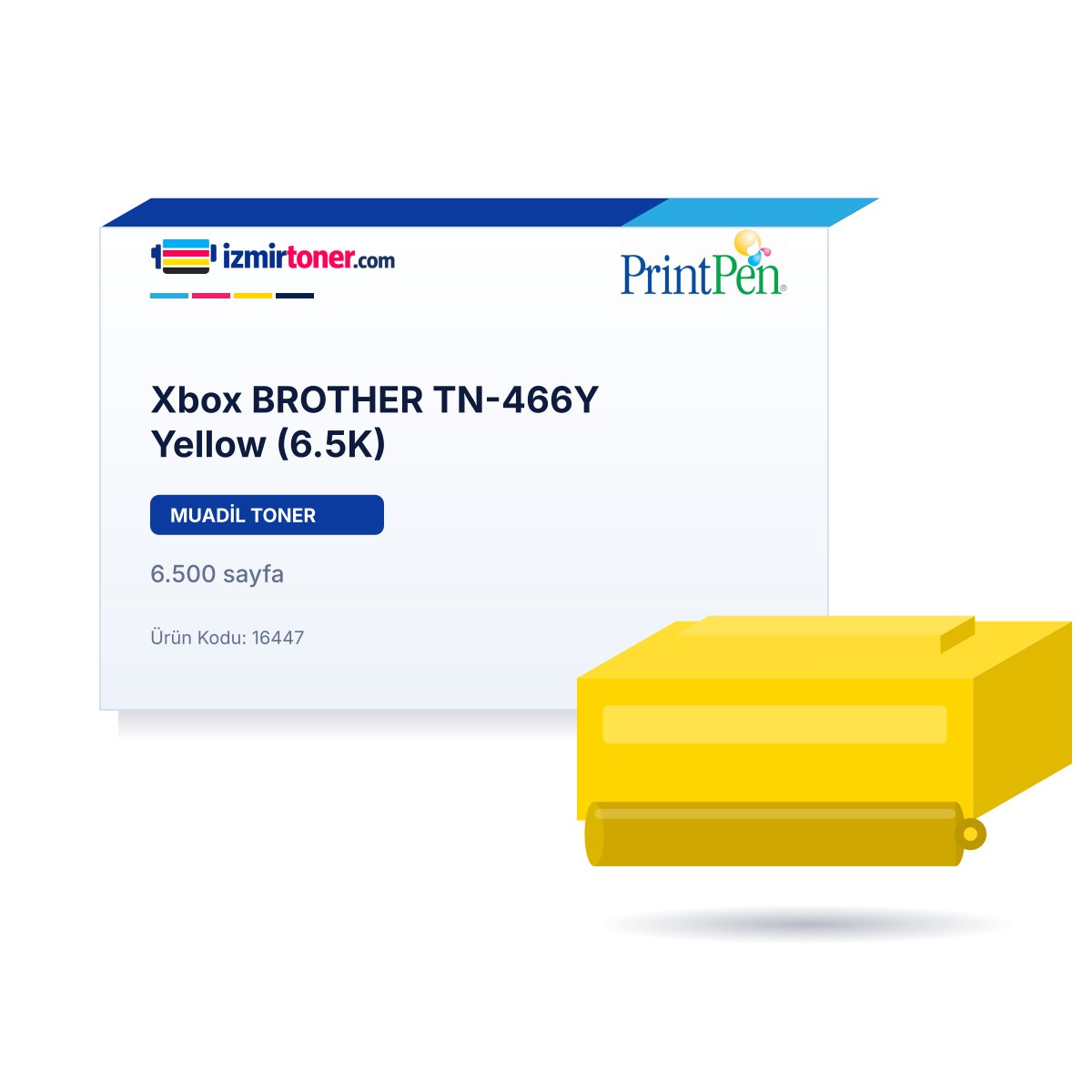 XBox BROTHER TN-466Y Yellow (6.500 Sayfa)
