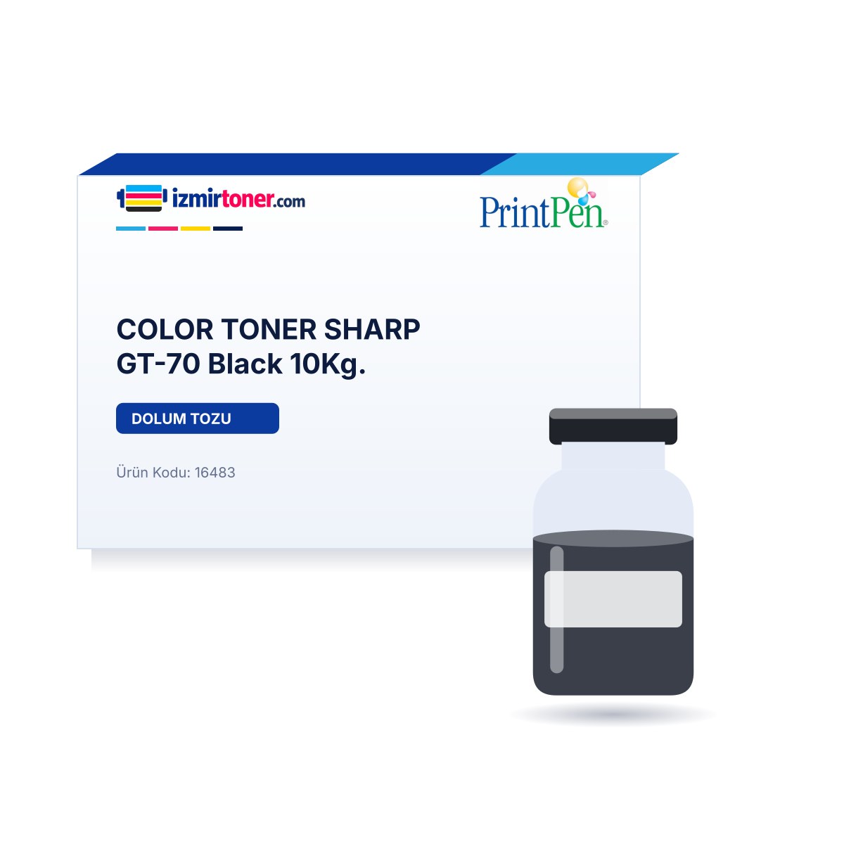 COLOR TONER SHARP GT-70 Black 10Kg.