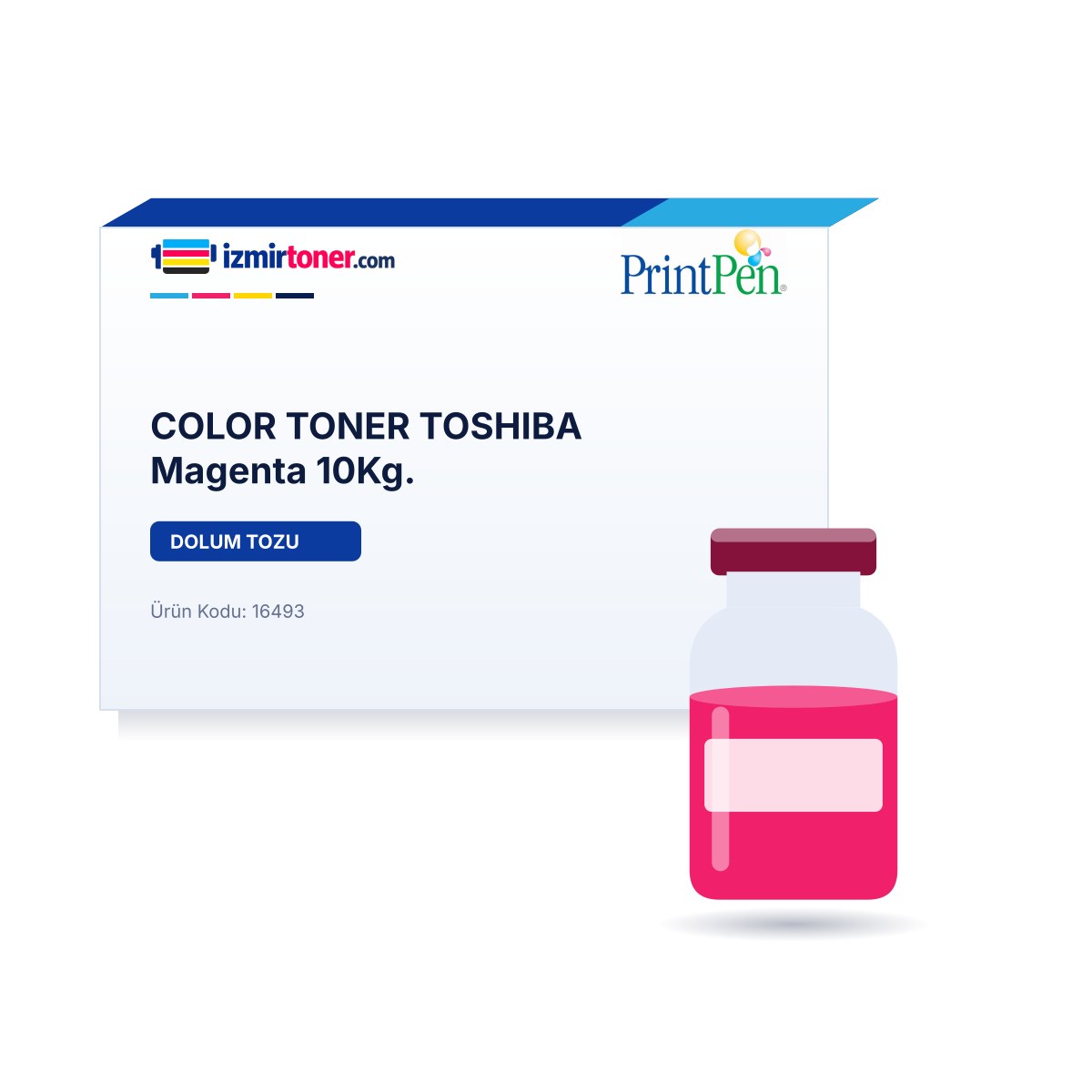 COLOR TONER TOSHIBA Magenta 10Kg. görsel 1
