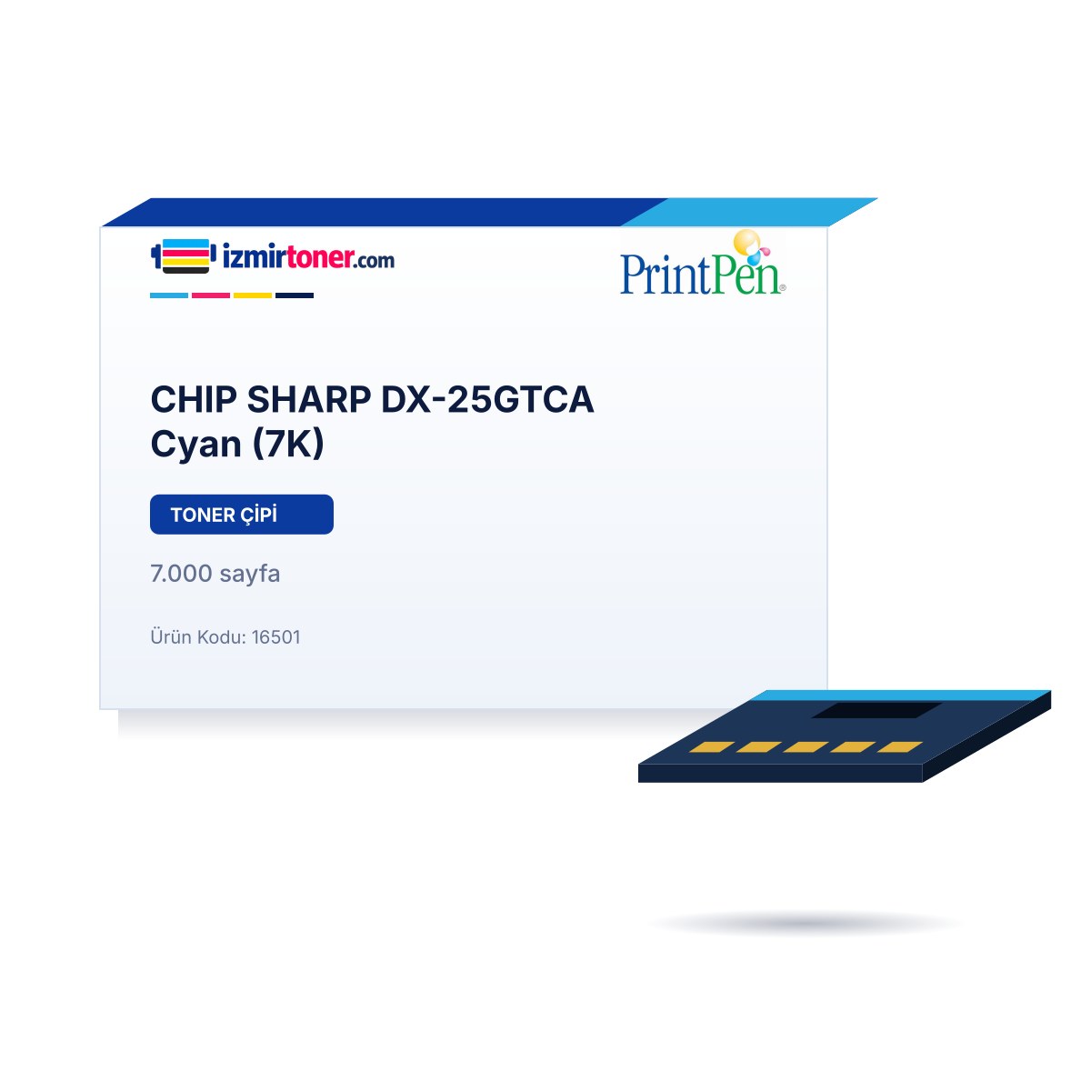 CHIP SHARP DX-25GTCA Cyan (7.000 Sayfa) görsel 1