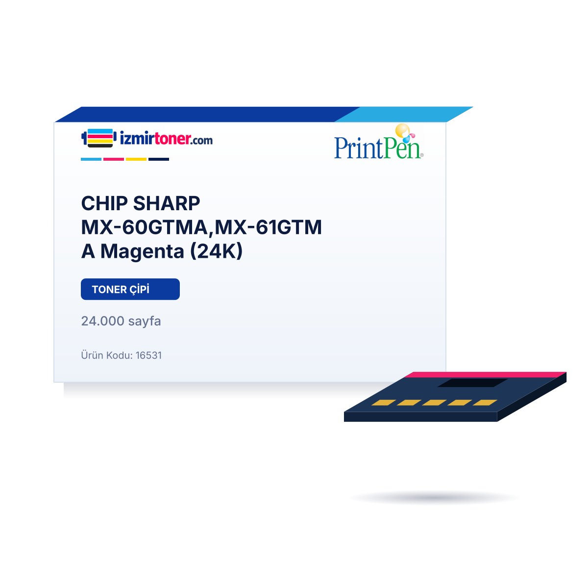 CHIP SHARP MX-60GTMA,MX-61GTMA Magenta (24.000 Sayfa)
