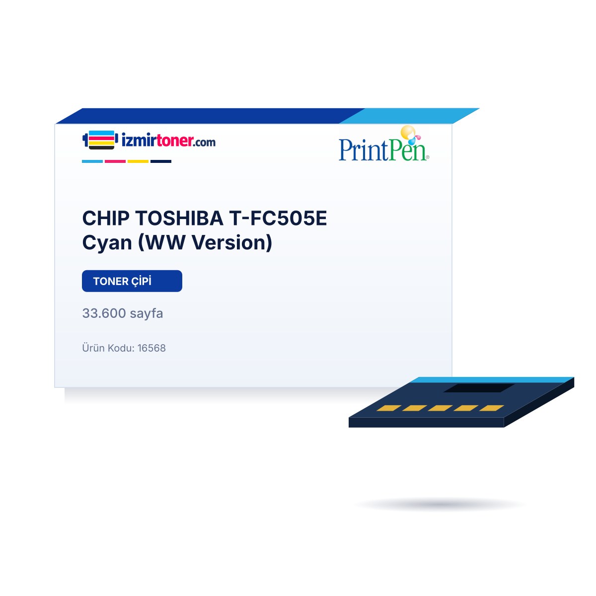 CHIP TOSHIBA T-FC505E Cyan (WW Version)