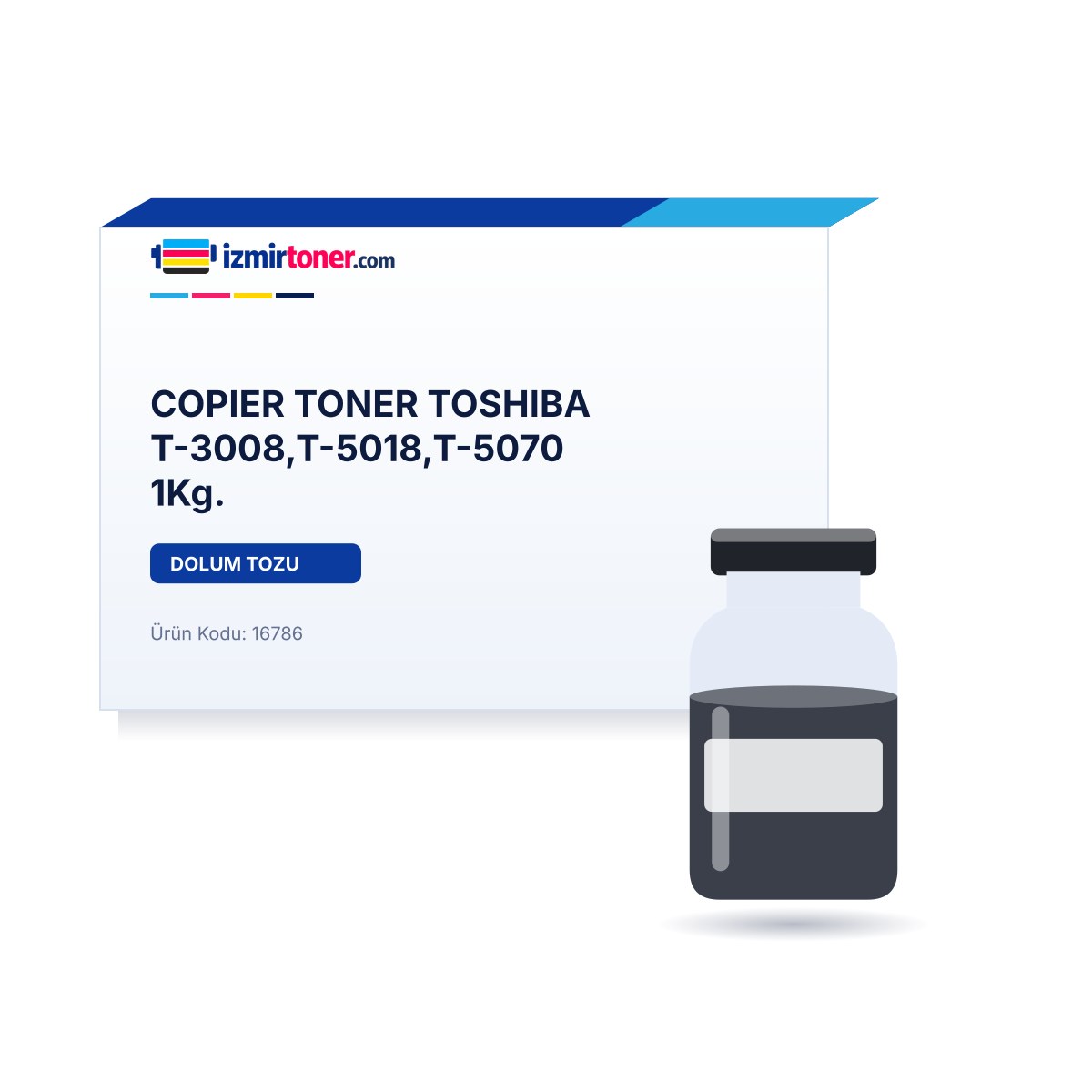 COPIER TONER TOSHIBA T-3008,T-5018,T-5070 1Kg.