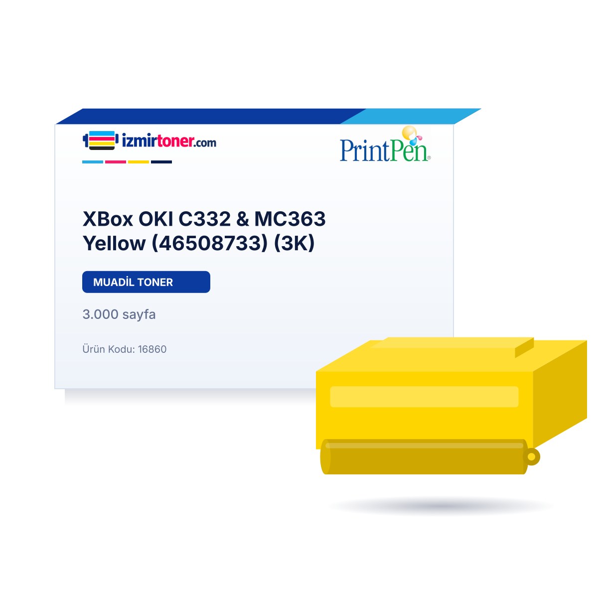 XBox OKI C332 & MC363 Yellow (46508733) (3.000 Sayfa)