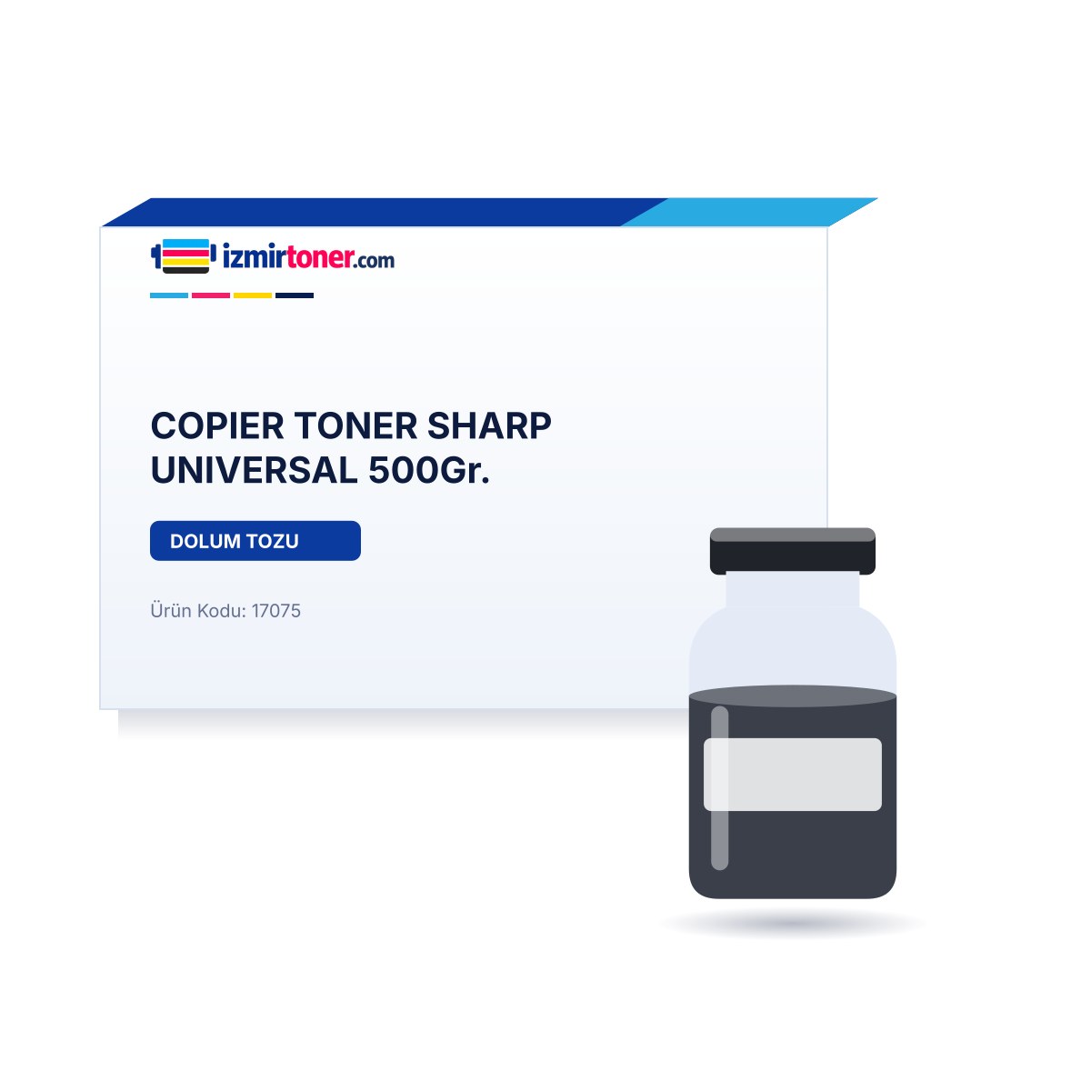 COPIER TONER SHARP UNIVERSAL 500Gr. görsel 1