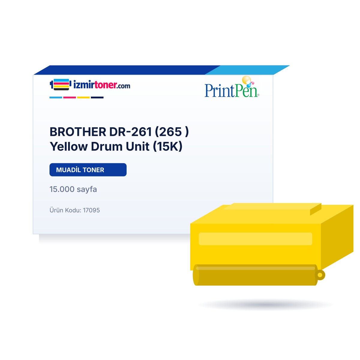 BROTHER DR-261 (265 ) Yellow Drum Unit (15.000 Sayfa)