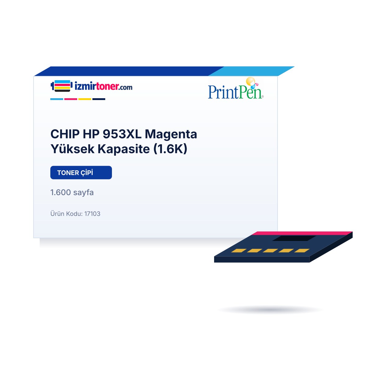 CHIP HP 953XL Magenta Yüksek Kapasite (1.600 Sayfa)