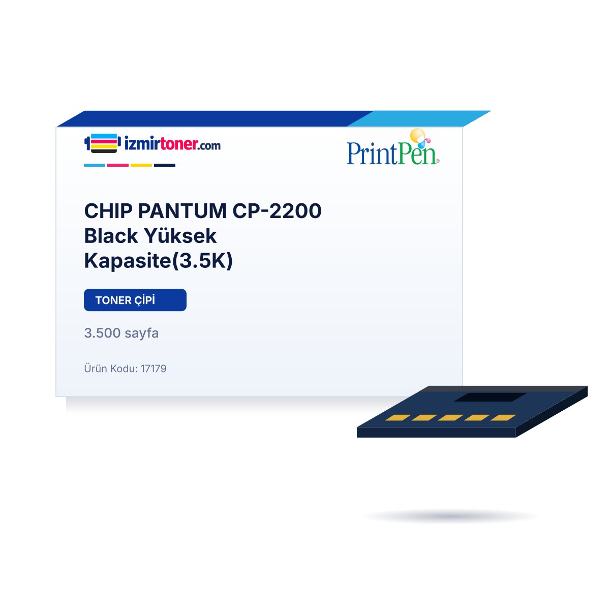 CHIP PANTUM CP-2200 Black Yüksek Kapasite(3.500 Sayfa) görsel 1