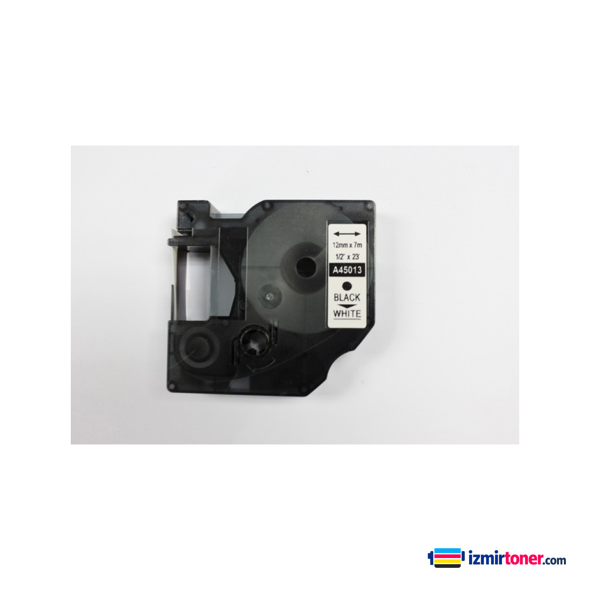 DYMO D1 45013 BEYAZ ETIKETE SIYAH (12mm x 7m)