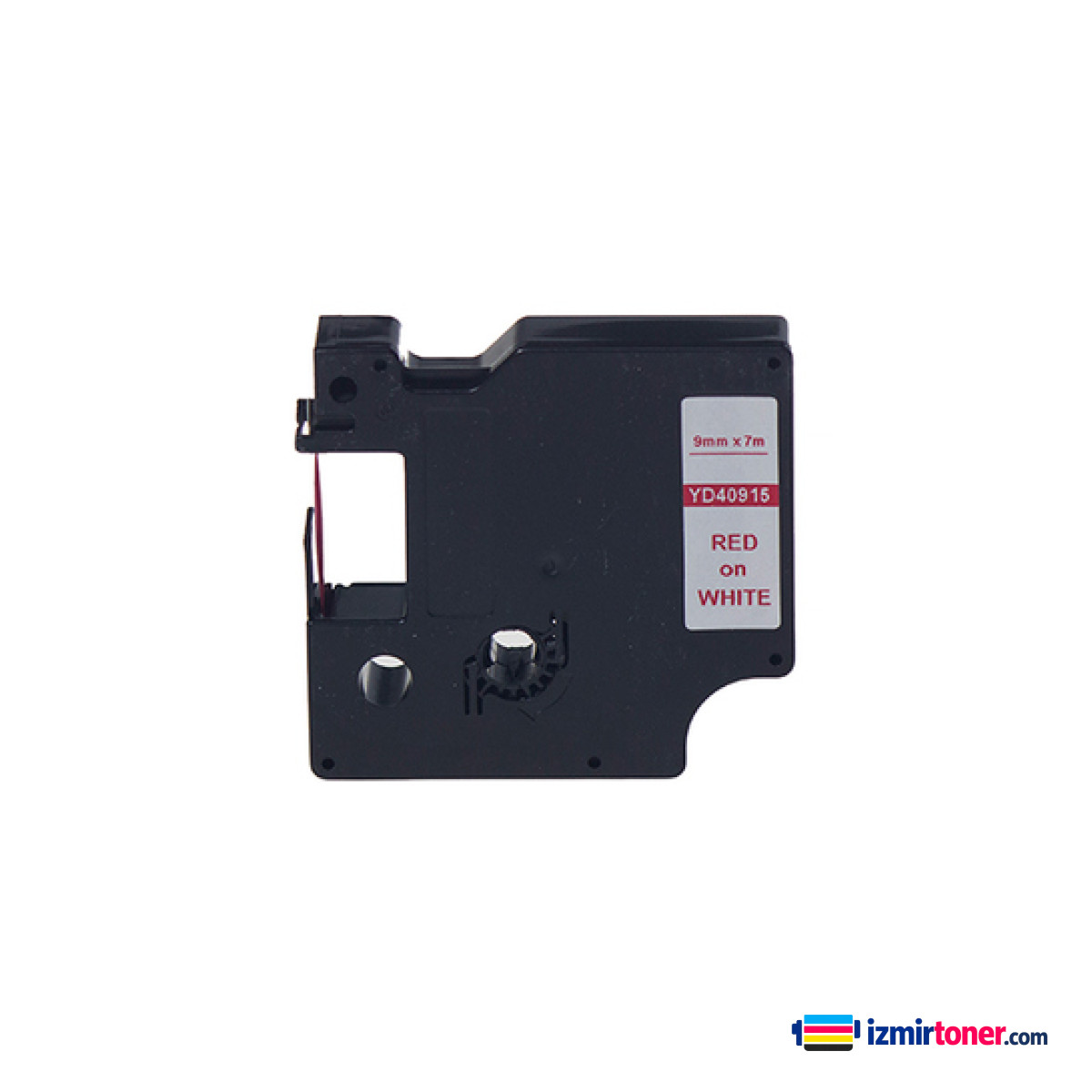DYMO D1 40915 BEYAZ ETIKETE KIRMIZI (9mm x 7m)