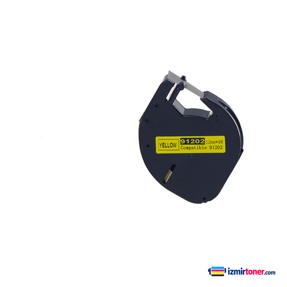DYMO LetraTag 59423 PLASTİK SARI ETİKETE SİYAH (S0721620) (12mm x 4M)