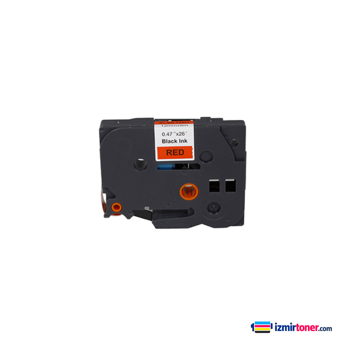 BROTHER P-Touch TZE-431 KIRMIZI ETIKETE SIYAH (12mm x 8m)