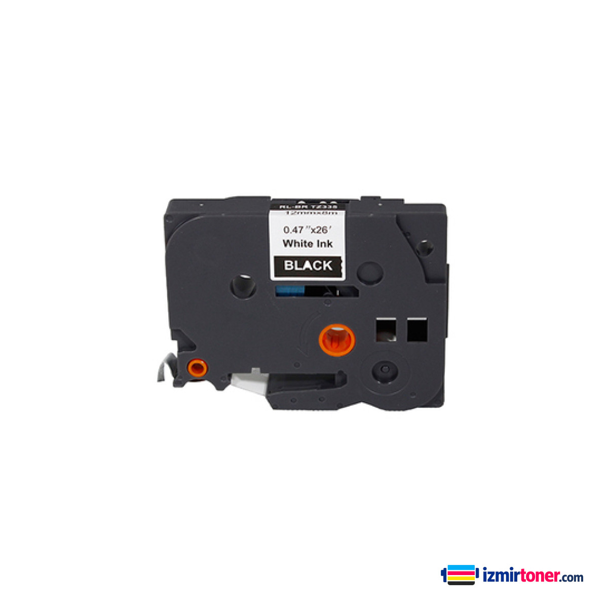 BROTHER P-Touch TZE-335 SIYAH ETIKETE BEYAZ (12mm x 8m)