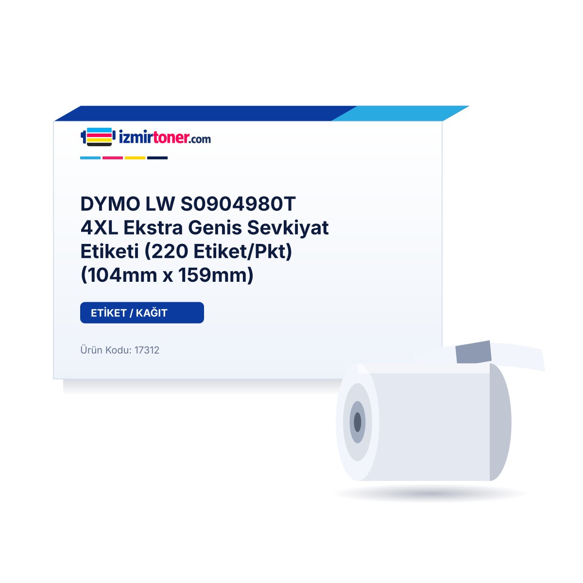 DYMO LW S0904980T 4XL Ekstra Genis Sevkiyat Etiketi (220 Etiket/Pkt) (104mm x 159mm)