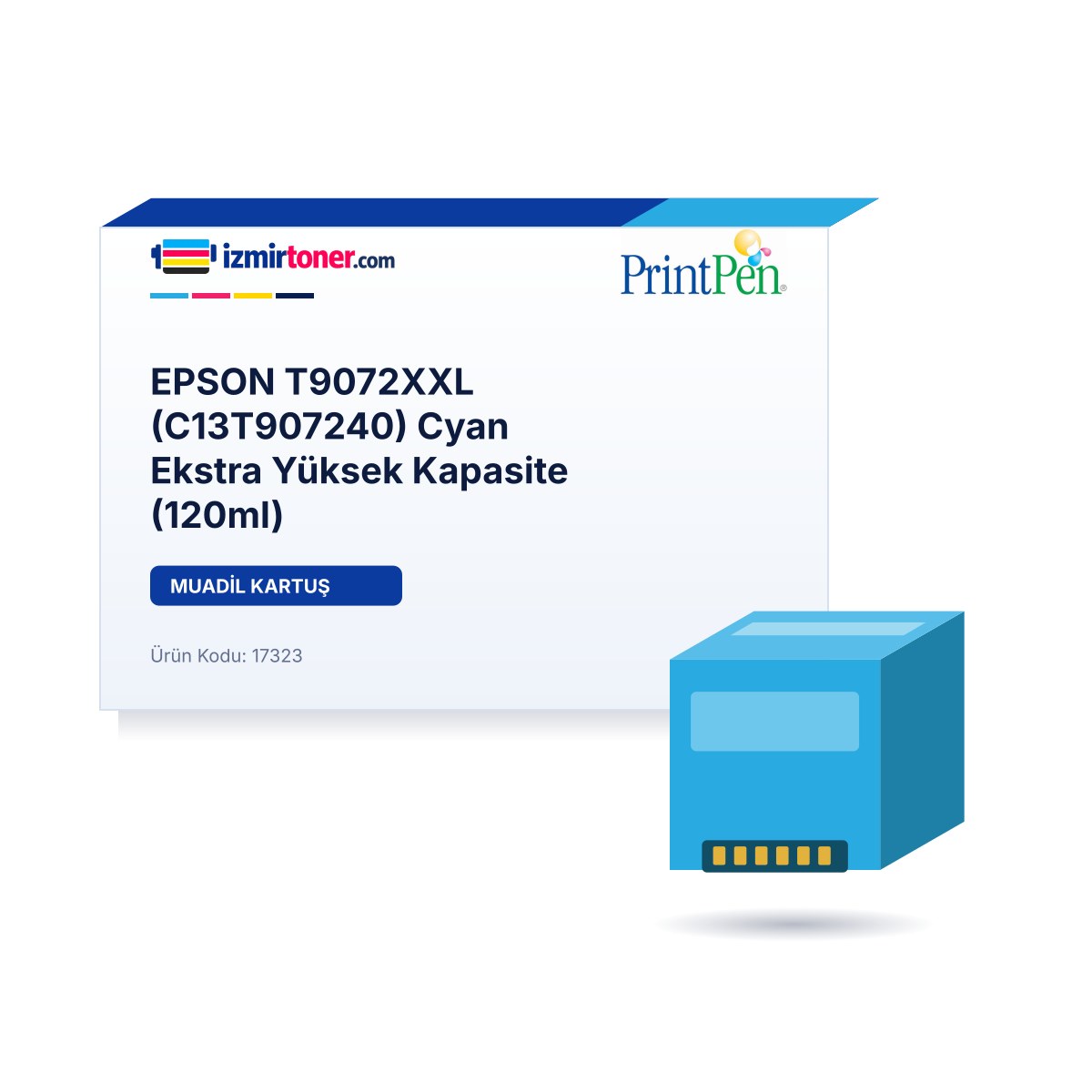 EPSON T9072XXL (C13T907240) Cyan Ekstra Yüksek Kapasite (120ml)