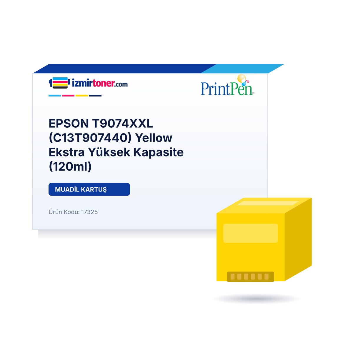 EPSON T9074XXL (C13T907440) Yellow Ekstra Yüksek Kapasite (120ml)