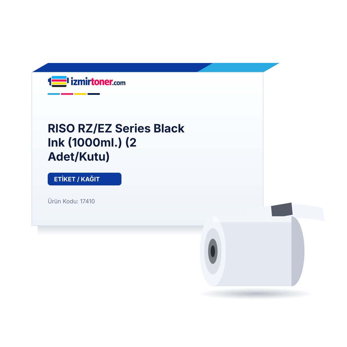 RISO RZ/EZ Series Black Ink (1000ml.) (2 Adet/Kutu)