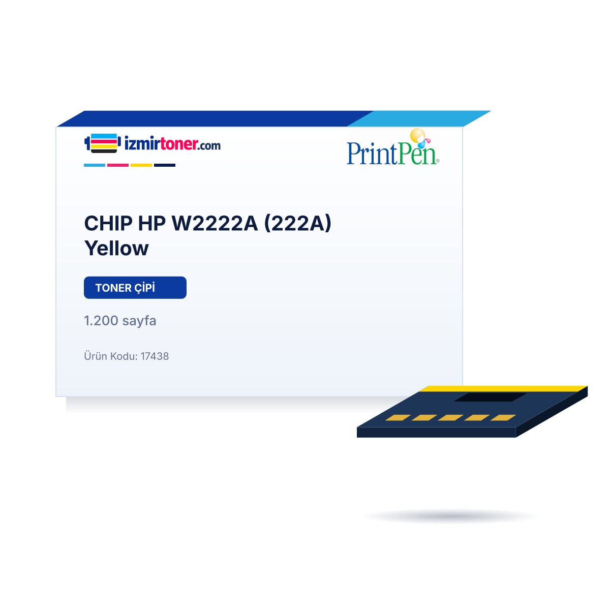 CHIP HP W2222A (222A) Yellow