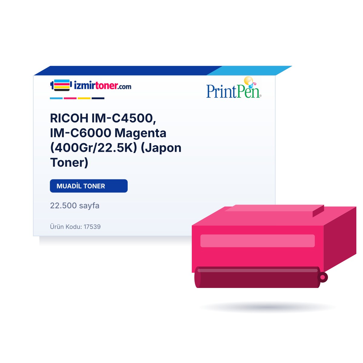 RICOH IM-C4500, IM-C6000 Magenta (400Gr/22.500 Sayfa) (Japon Toner)