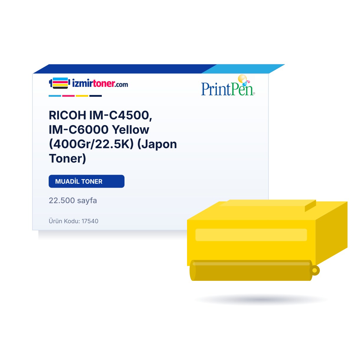 RICOH IM-C4500, IM-C6000 Yellow (400Gr/22.500 Sayfa) (Japon Toner)