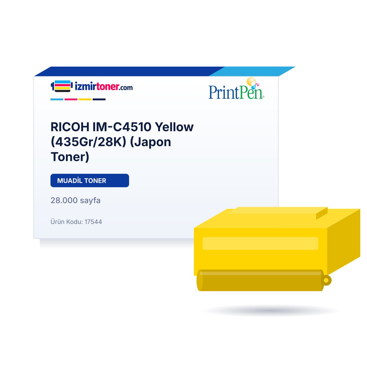 RICOH IM-C4510 Yellow (435Gr/28.000 Sayfa) (Japon Toner)
