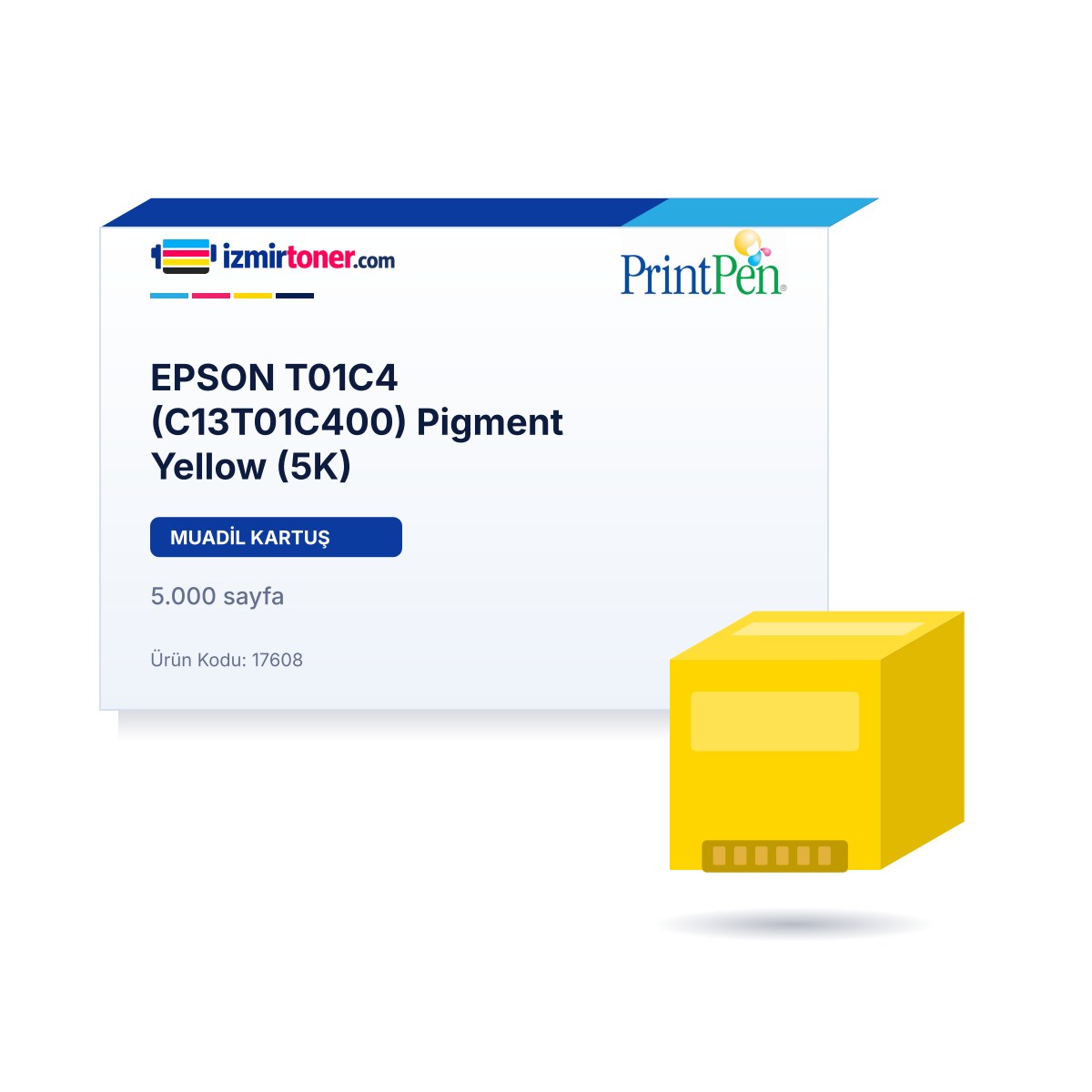 EPSON T01C4 (C13T01C400) Pigment Yellow (5.000 Sayfa)