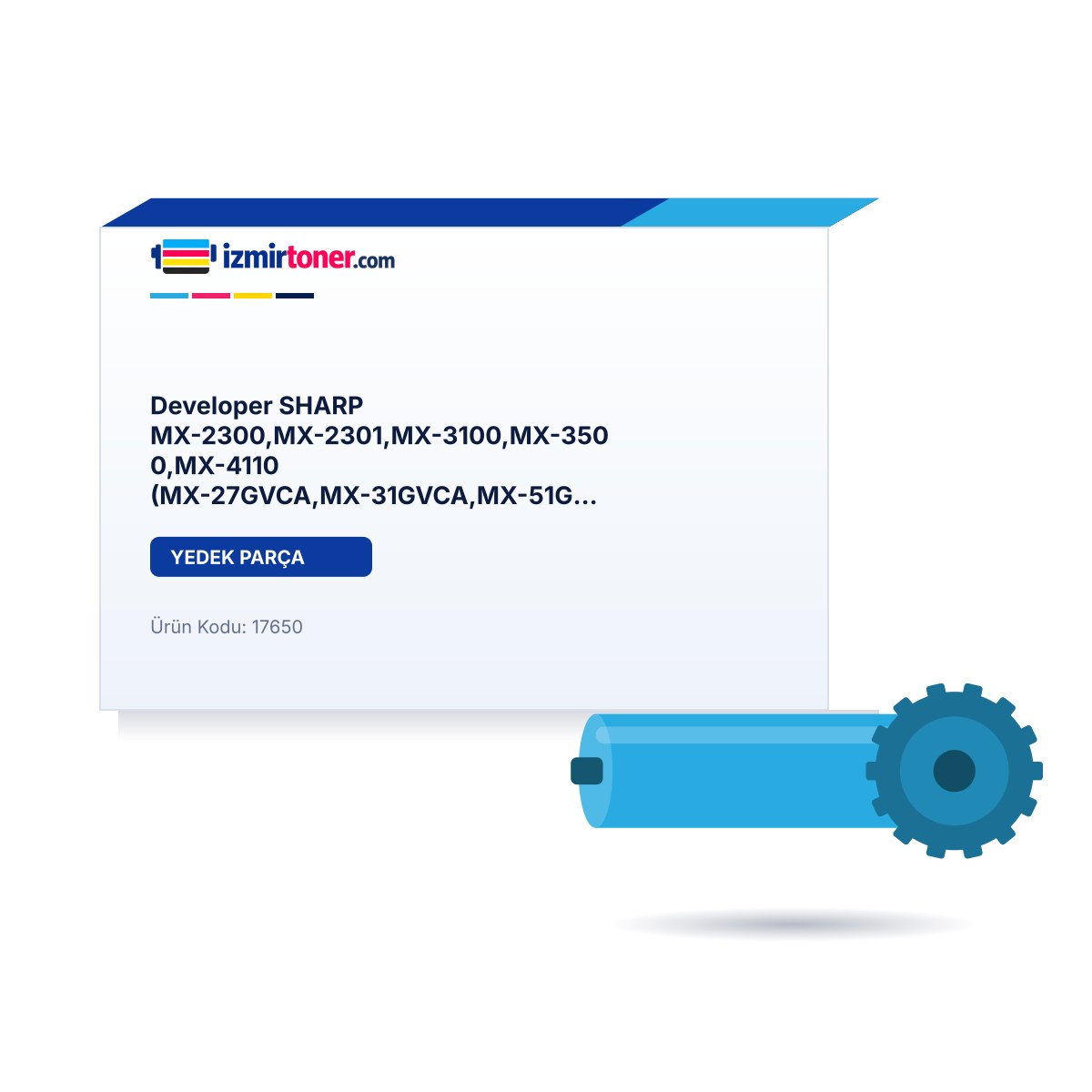 Developer SHARP MX-2300,MX-2301,MX-3100,MX-3500,MX-4110 (MX-27GVCA,MX-31GVCA,MX-51GVCA) Cyan (240gr)