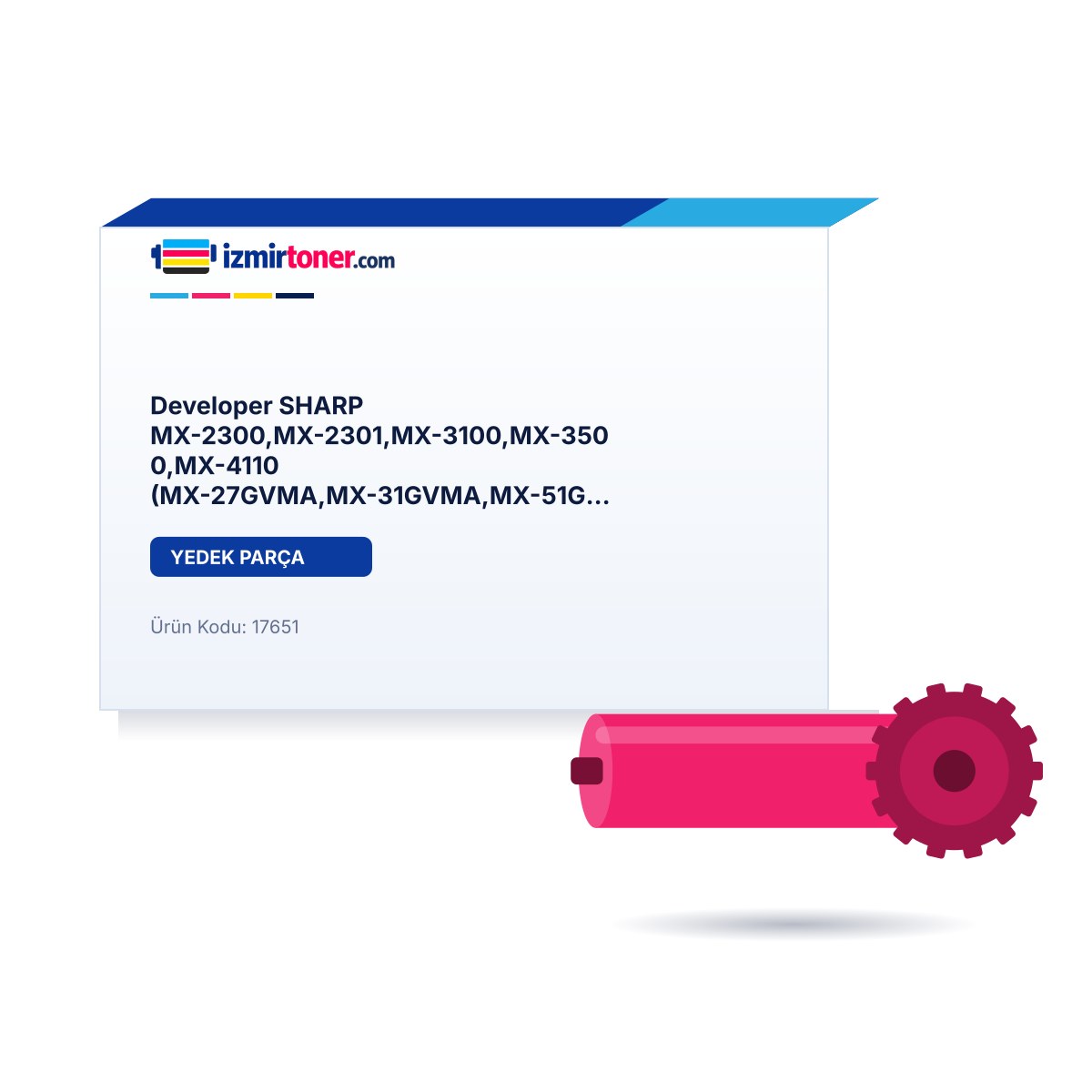 Developer SHARP MX-2300,MX-2301,MX-3100,MX-3500,MX-4110 (MX-27GVMA,MX-31GVMA,MX-51GVMA)Magenta 240gr