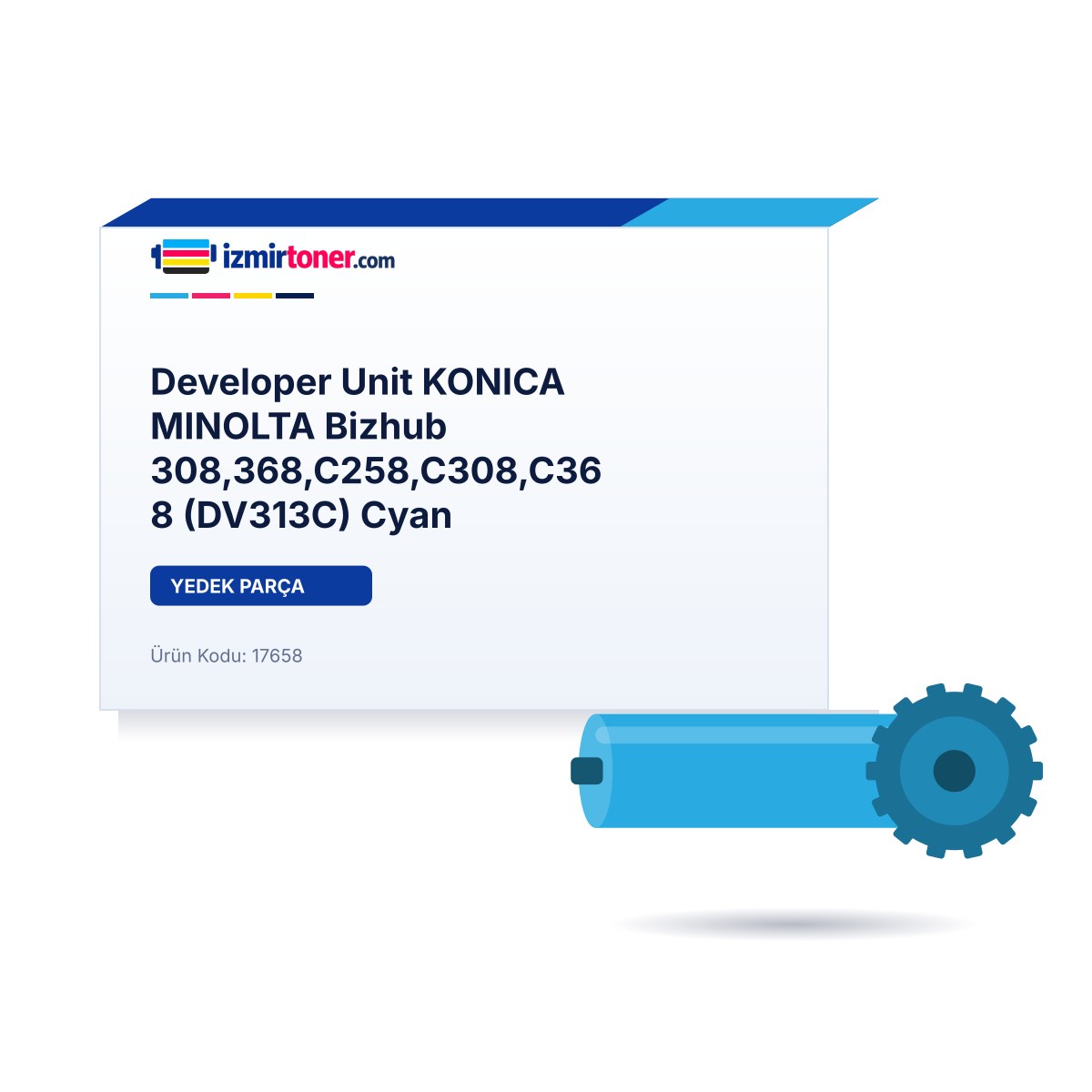 Developer Unit KONICA MINOLTA Bizhub 308,368,C258,C308,C368 (DV313C) Cyan