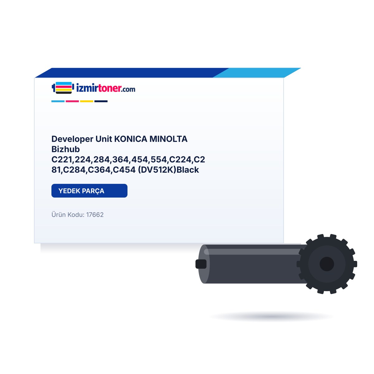 Developer Unit KONICA MINOLTA Bizhub C221,224,284,364,454,554,C224,C281,C284,C364,C454 (DV512K)Black