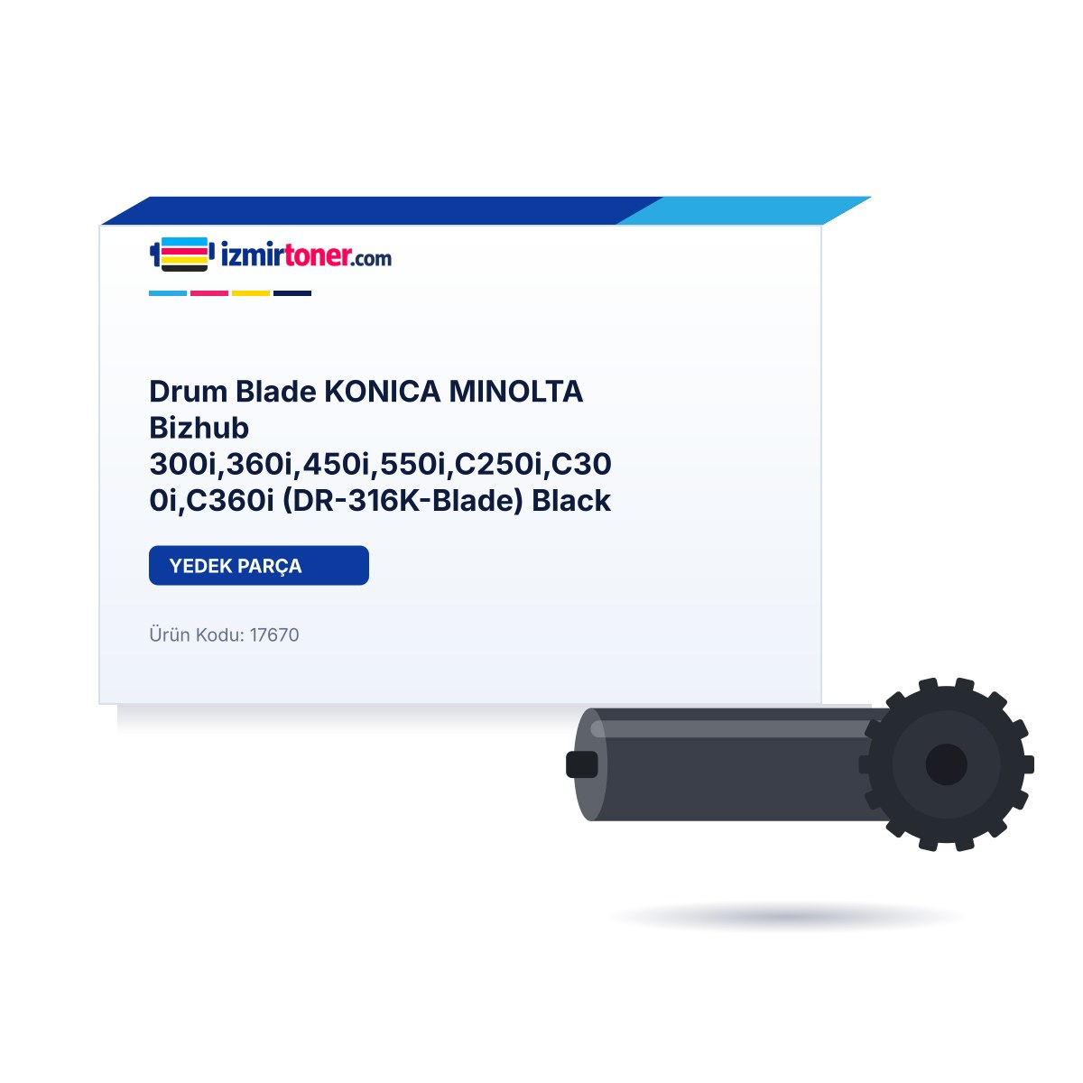 Drum Blade KONICA MINOLTA Bizhub 300i,360i,450i,550i,C250i,C300i,C360i (DR-316.000 Sayfa-Blade) Black