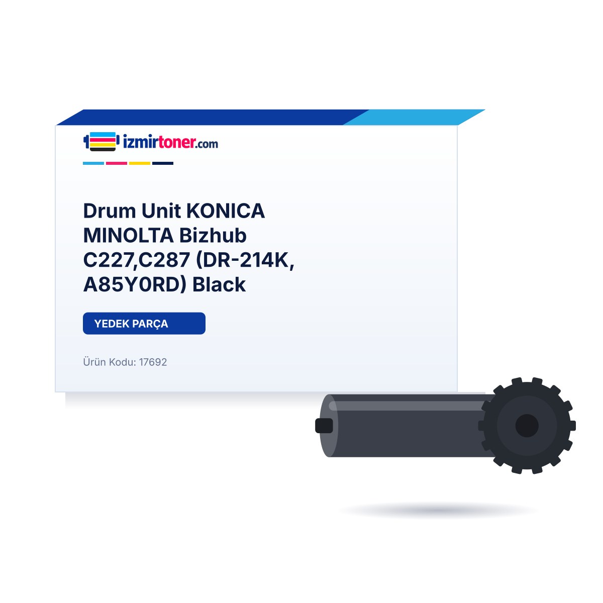 Drum Unit KONICA MINOLTA Bizhub C227,C287 (DR-214.000 Sayfa, A85Y0RD) Black