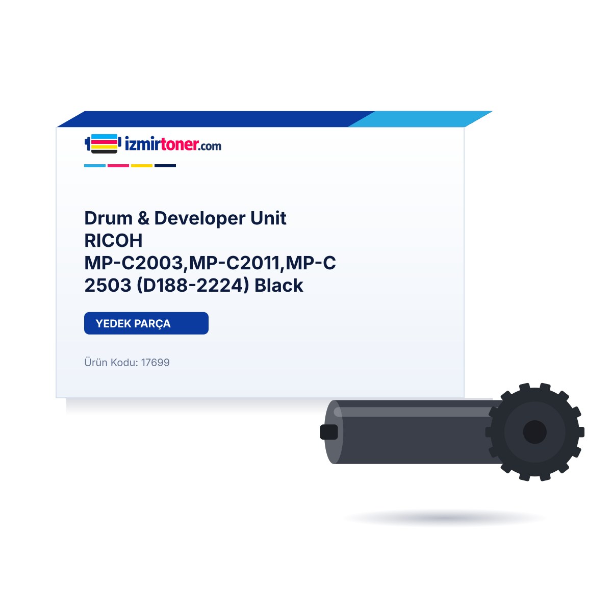 Drum & Developer Unit RICOH MP-C2003,MP-C2011,MP-C2503 (D188-2224) Black görsel 1